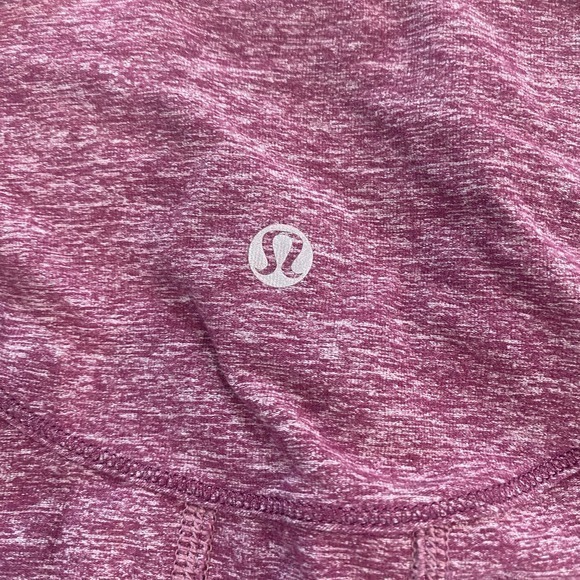 Lululemon Run Your Heart Out Pullover Quarter Zip in Heathered Plum - Picture 5 of 10